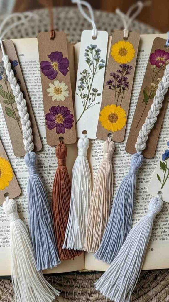 Flower Bookmark Tassel Craft