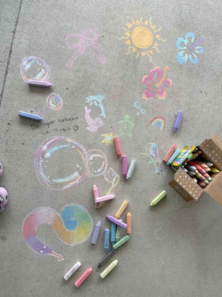 Pastel Chalk Drawing Station