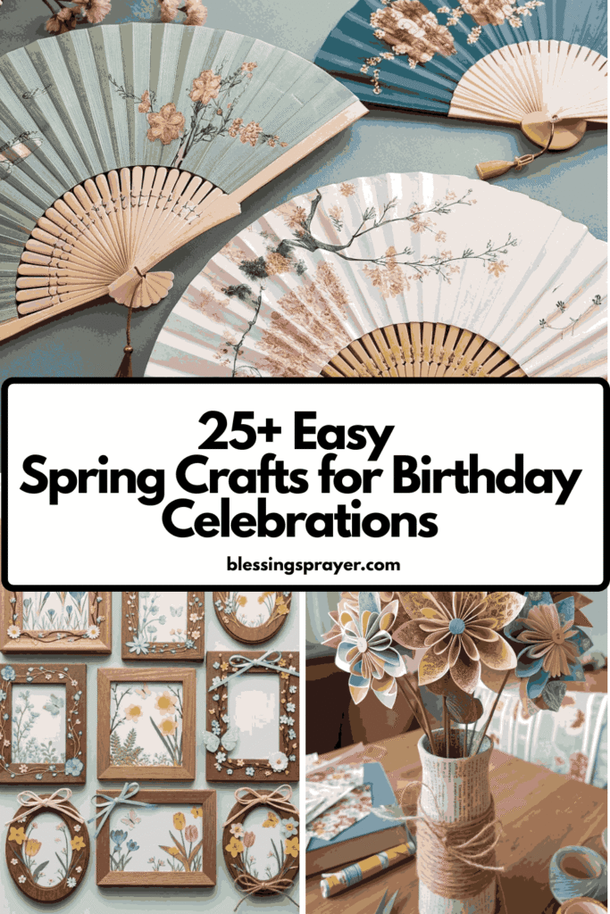 Spring Crafts for Birthday Celebrations