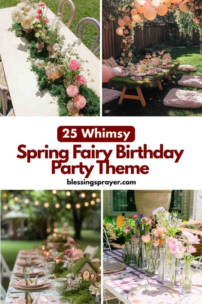Spring Fairy Birthday Party Theme