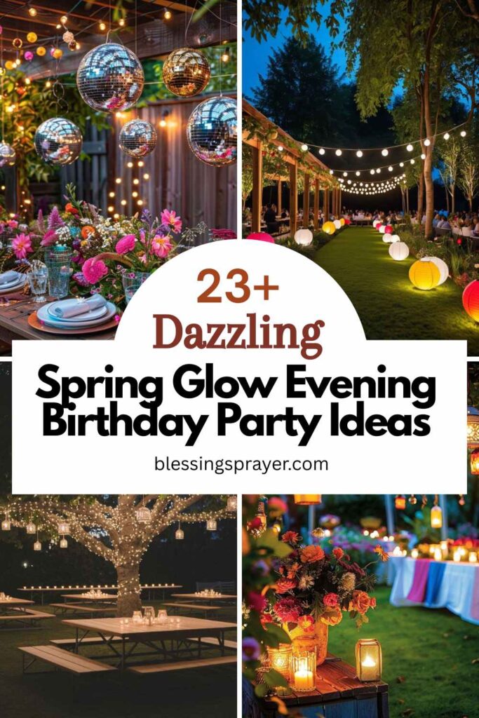Spring Glow Evening Birthday Party Ideas
