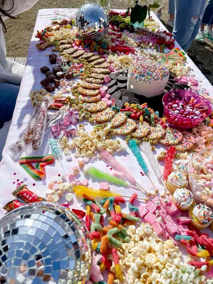 Sprinkle Covered Dessert Table