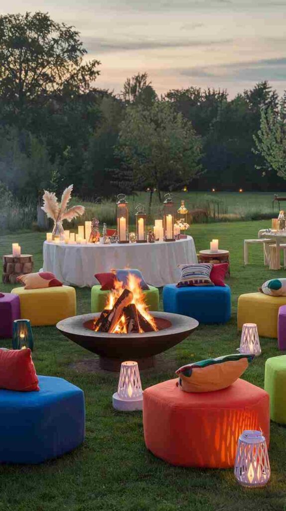 Sunset Bonfire Gathering