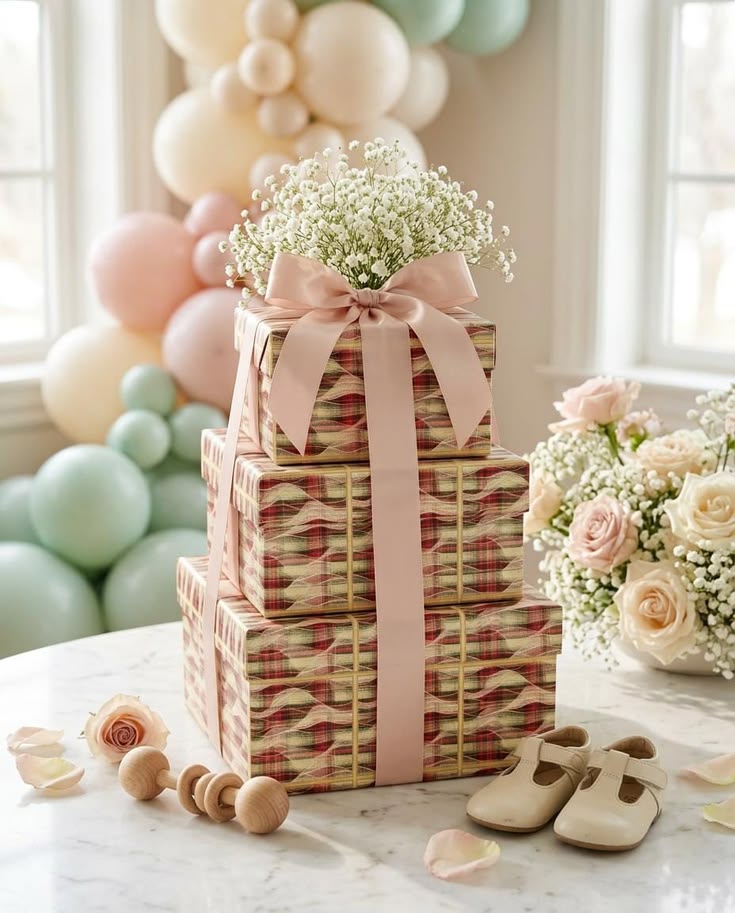 Aesthetic Gift Wrapping Display