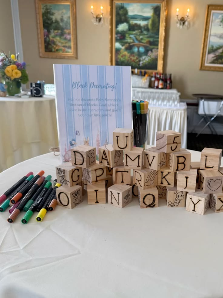 Baby Blocks Theme Baby Shower