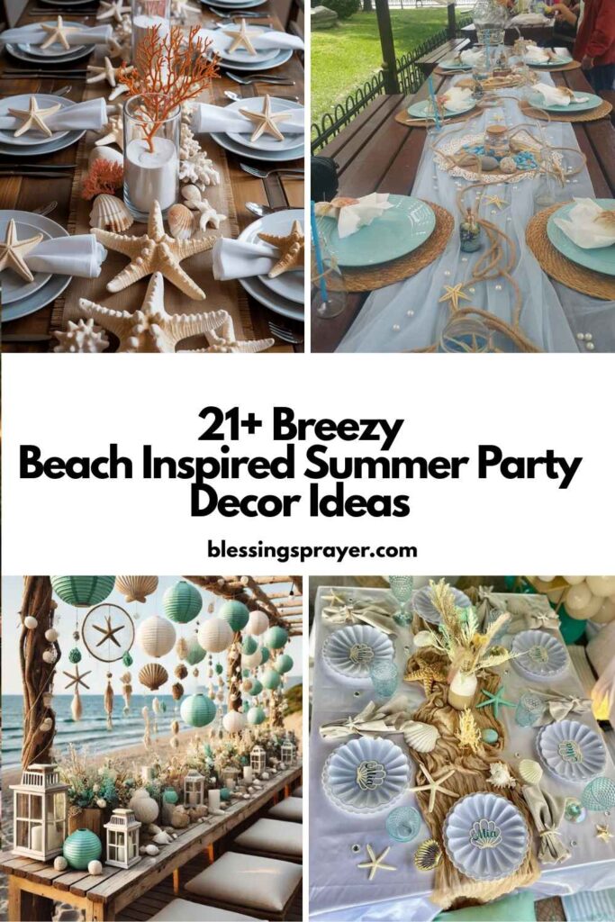 Beach Inspired Summer Party Decor Ideas
