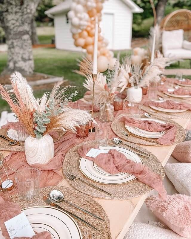 Boho Chic Table Decor