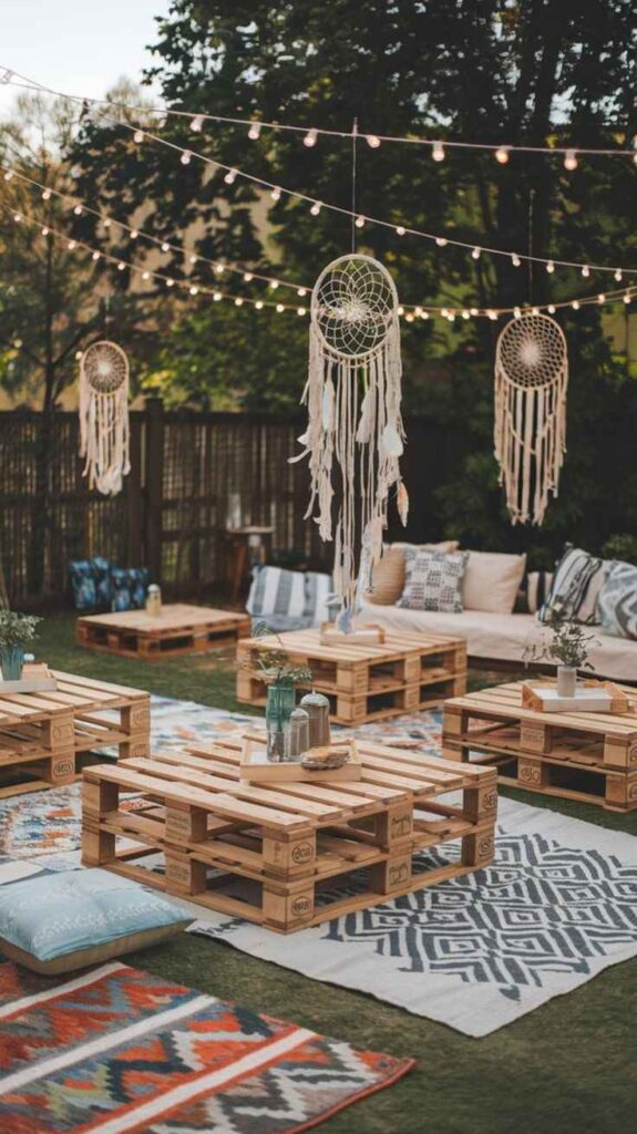 Boho Garden Decor Setup