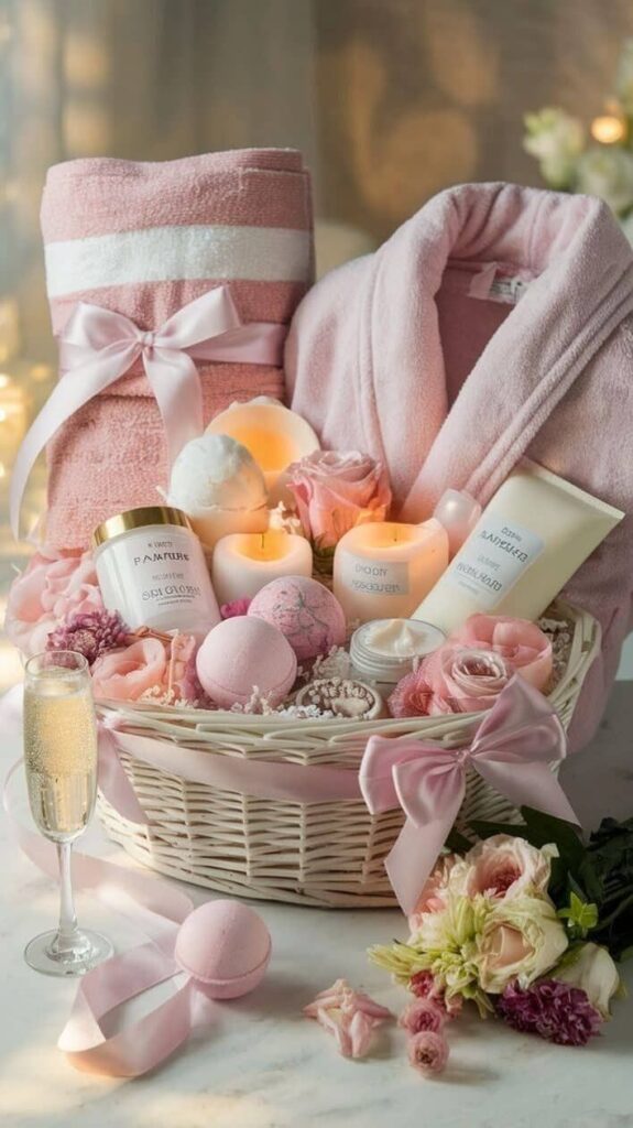Candle and Relaxation Gift Basket