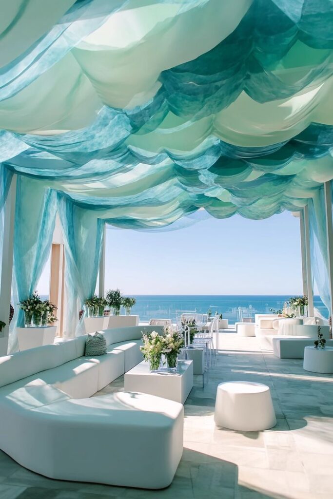 Coastal Fabric Draping Decor
