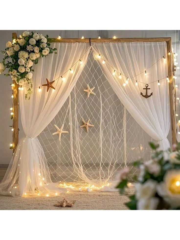 Coastal Net Decor Setup