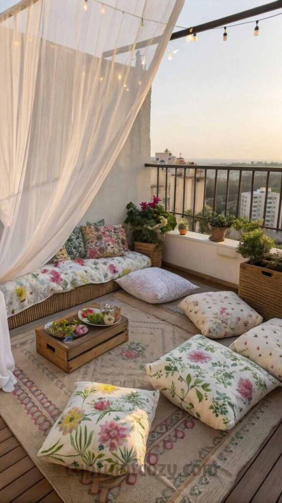 Cushion Floor Seating Setup