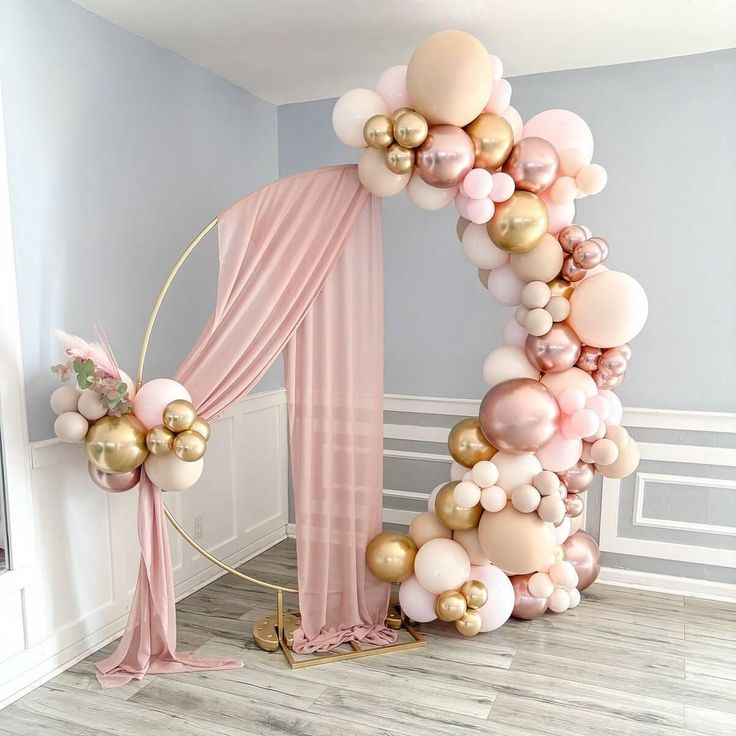 DIY Balloon Garland Setup