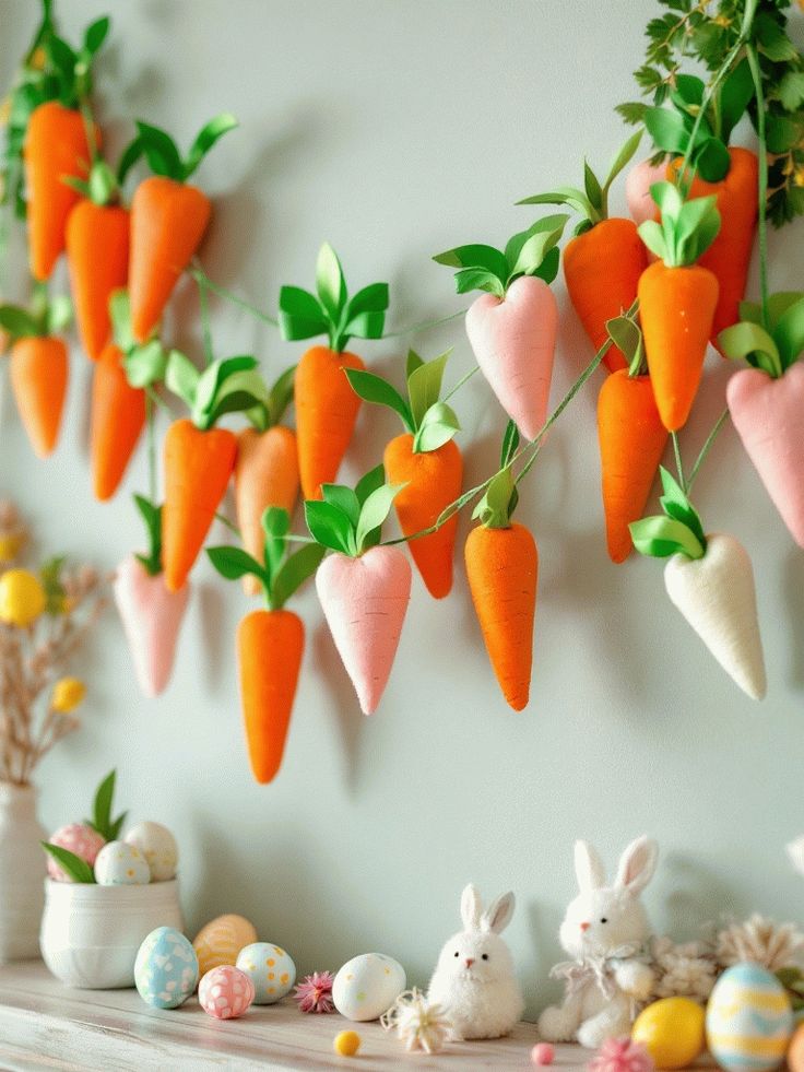 DIY Carrot Garland