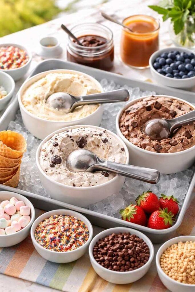 DIY Ice Cream Bar Setup