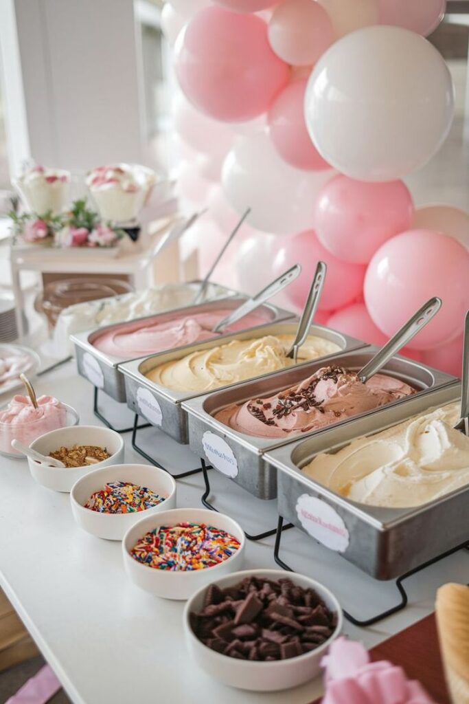 DIY Ice Cream Bar Setup