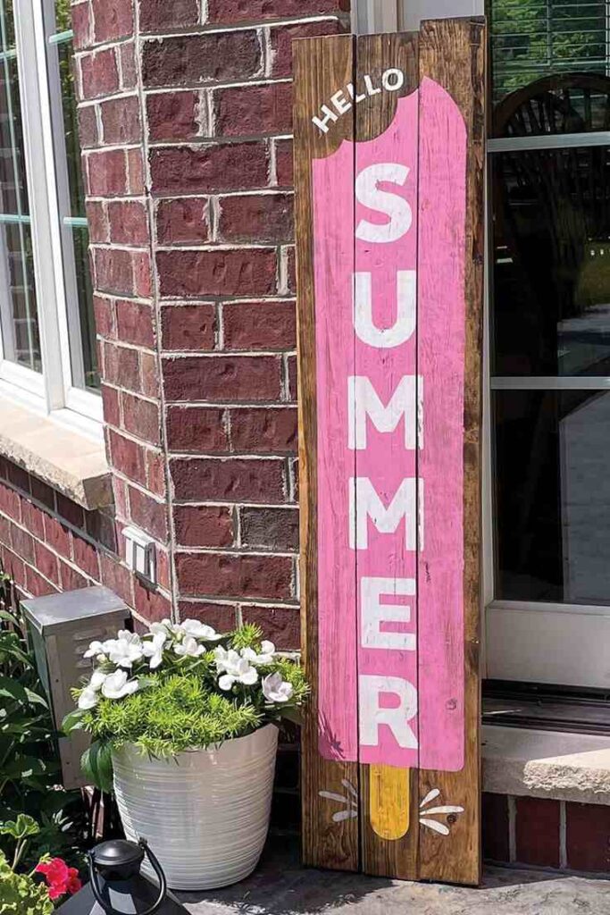 DIY Summer Sign Board