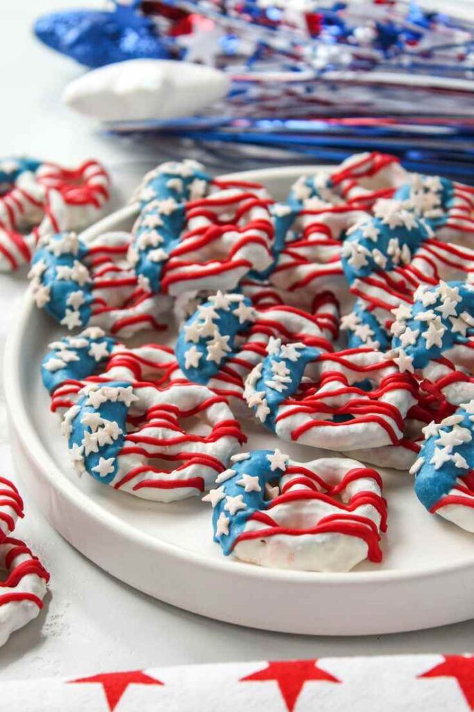 Flag-Themed Pretzel Bites