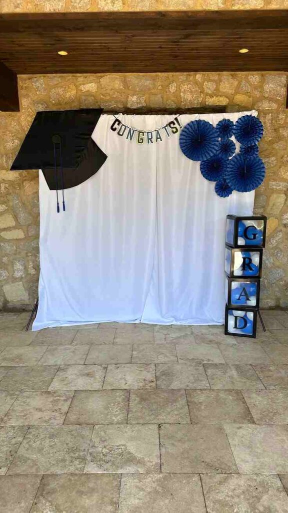 Graduation Banner Backdrop Booth