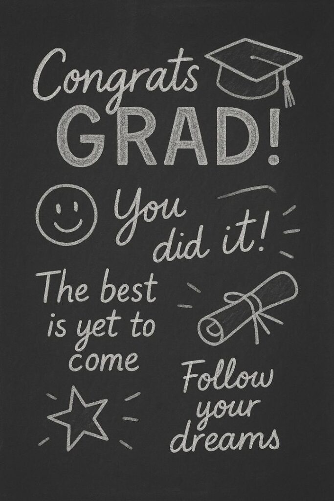 Graduation Quote Display