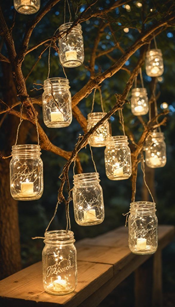 Hanging Mason Jar Lights