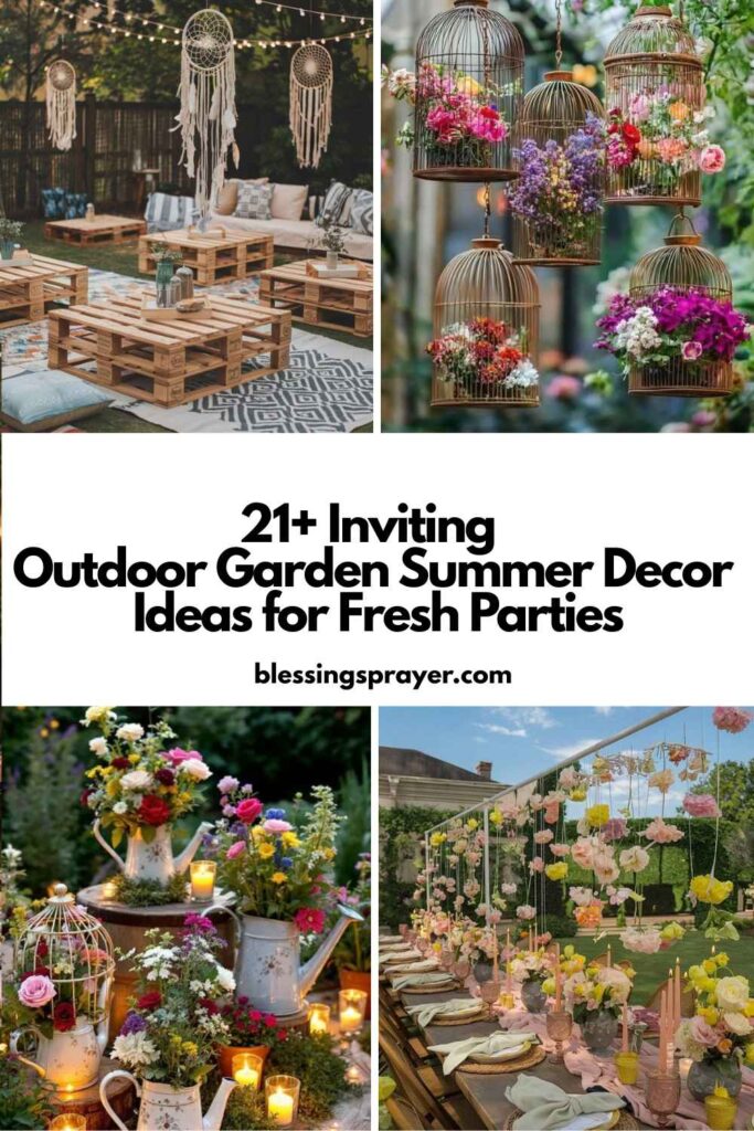 Outdoor Garden Summer Decor Ideas for Fresh Parties