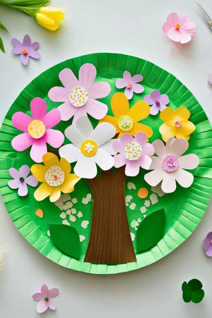 Paper Plate Flower Craft