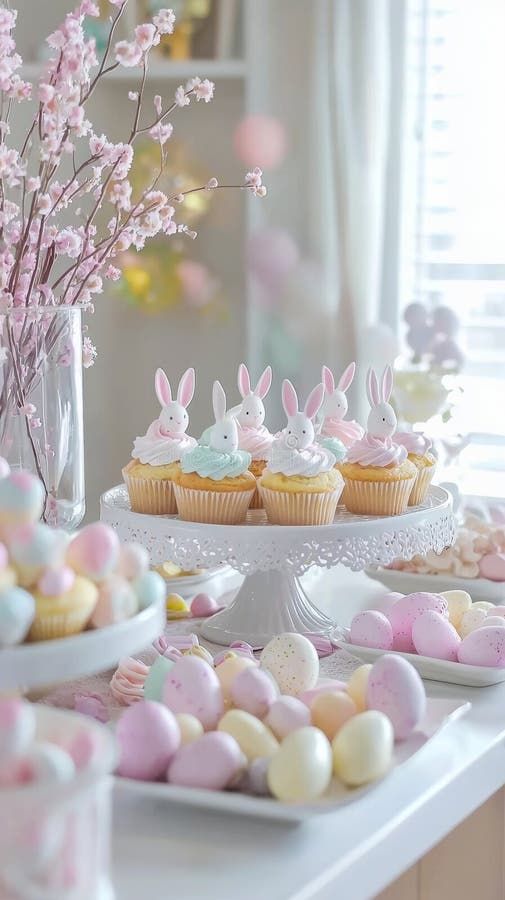 Pastel Bunny Dessert Table