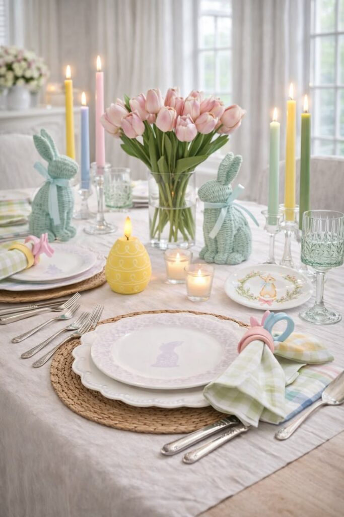 Pastel Glassware Styling