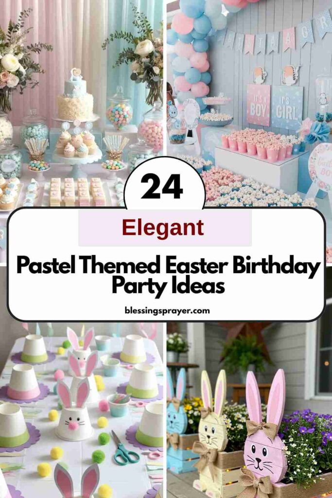 Pastel Themed Easter Birthday Party Ideas