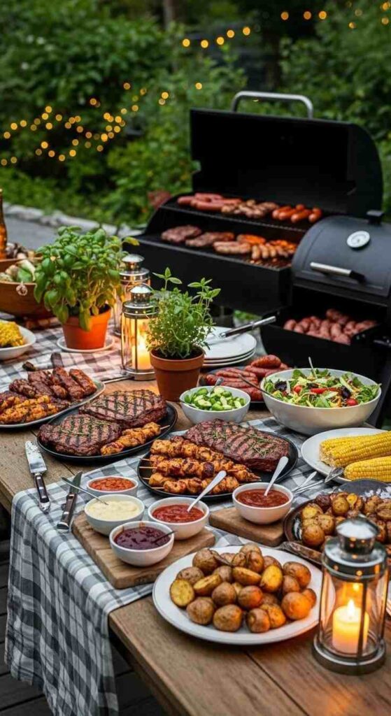 Patriotic BBQ Food Station