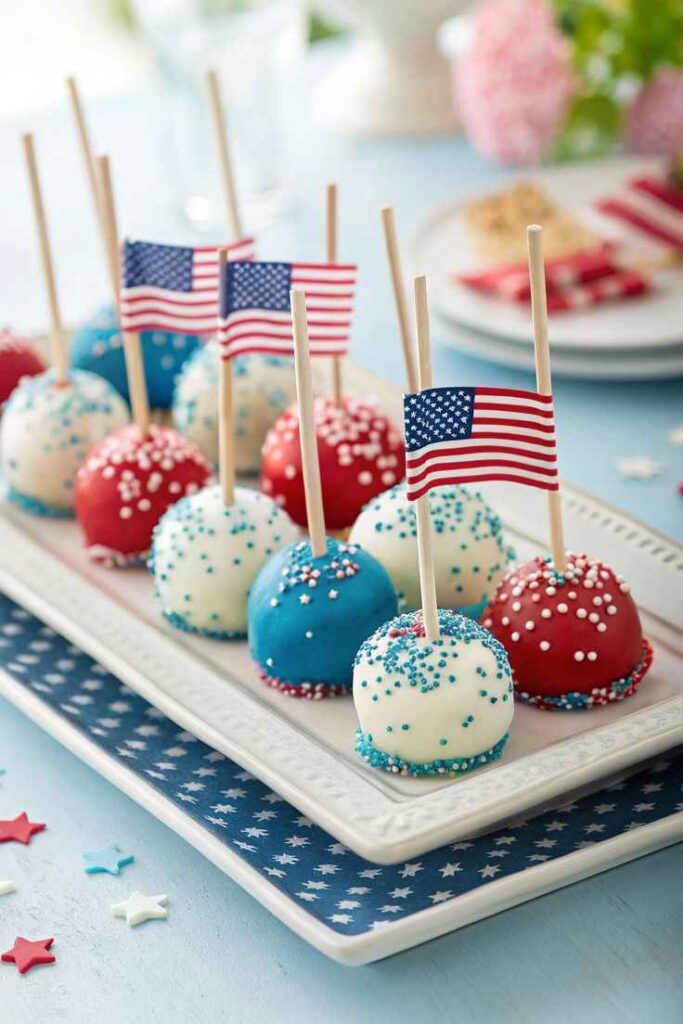 Patriotic Cake Pops