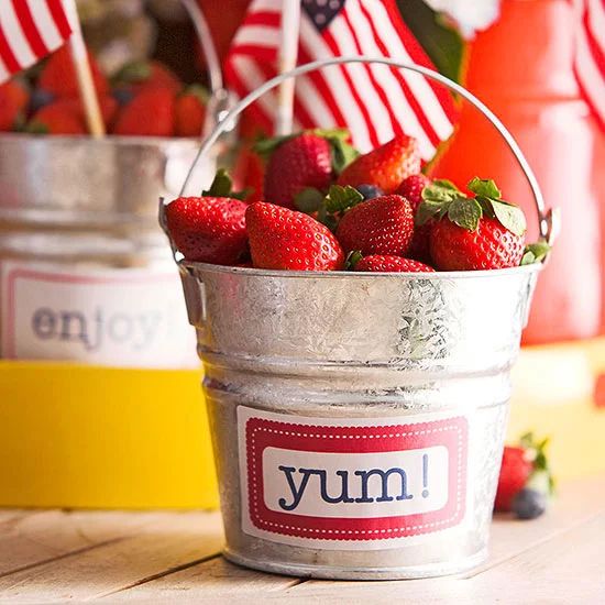 Patriotic Food Label Decor