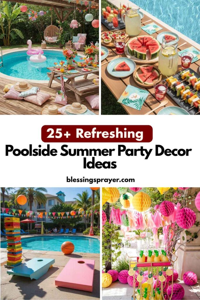 Poolside Summer Party Decor Ideas