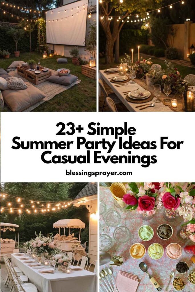 Summer Party Ideas For Casual Evenings