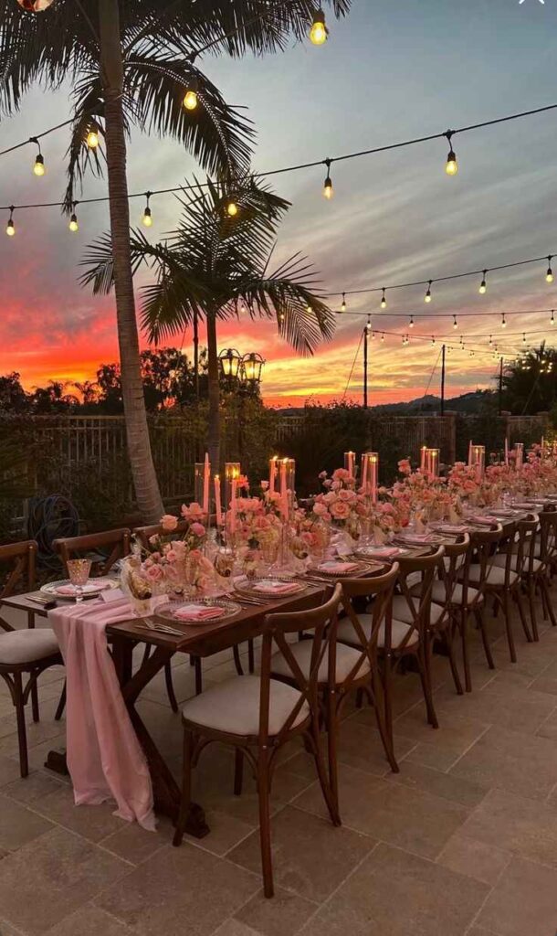 Sunset Garden Dinner Party