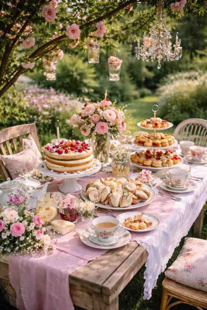 Vintage High Tea With Dessert Focus
