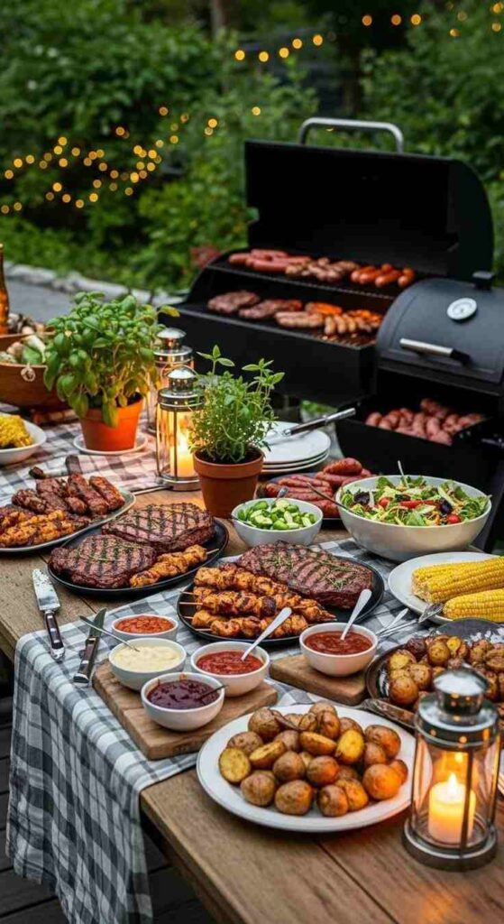 BBQ Grill Party Setup
