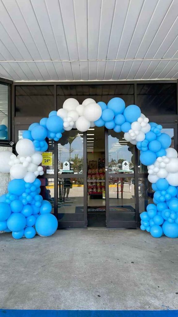 Balloon Arch Entrance Setup