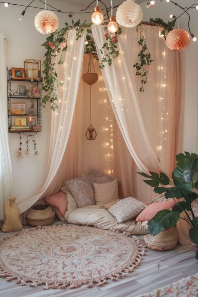 Boho Cushion Corner Setup