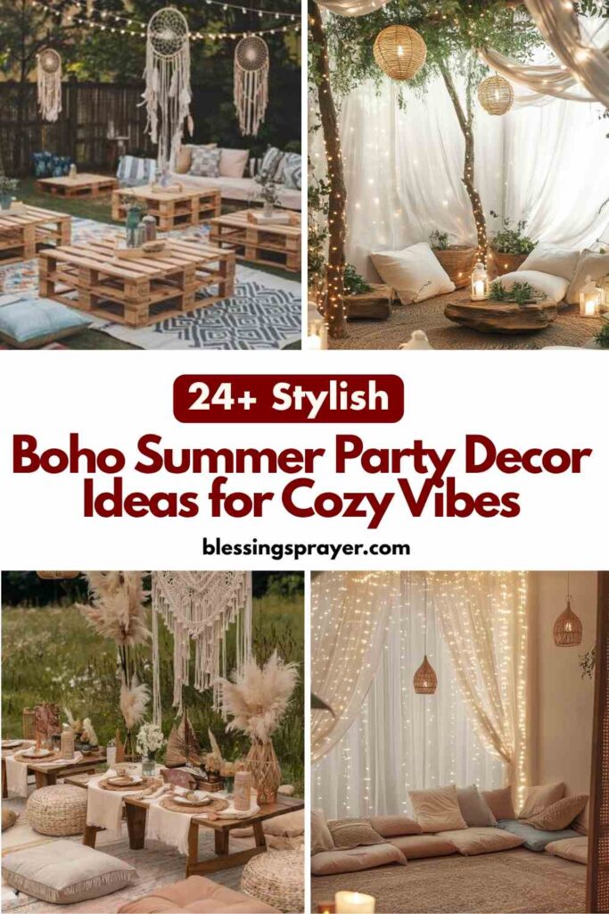 Boho Summer Party Decor Ideas for Cozy Vibes
