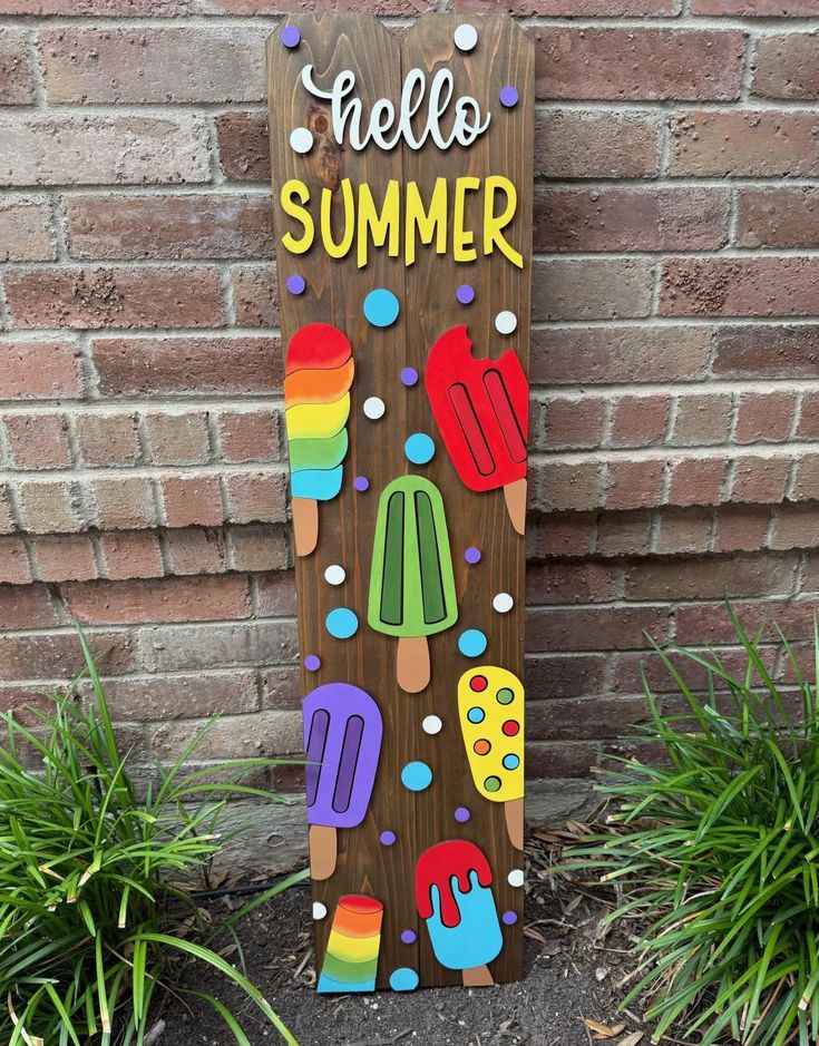 Bright Painted Wooden Signs