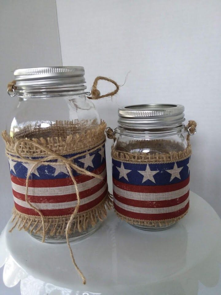 Burlap Wrap Mason Jar