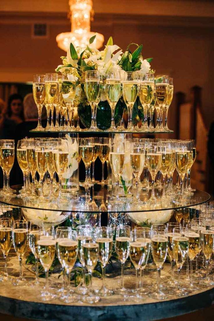 Champagne-Inspired Party Setup