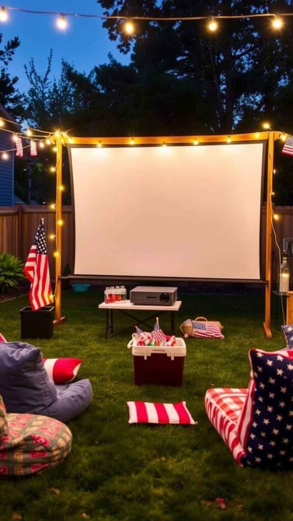 Classic Patriotic Movie Setup