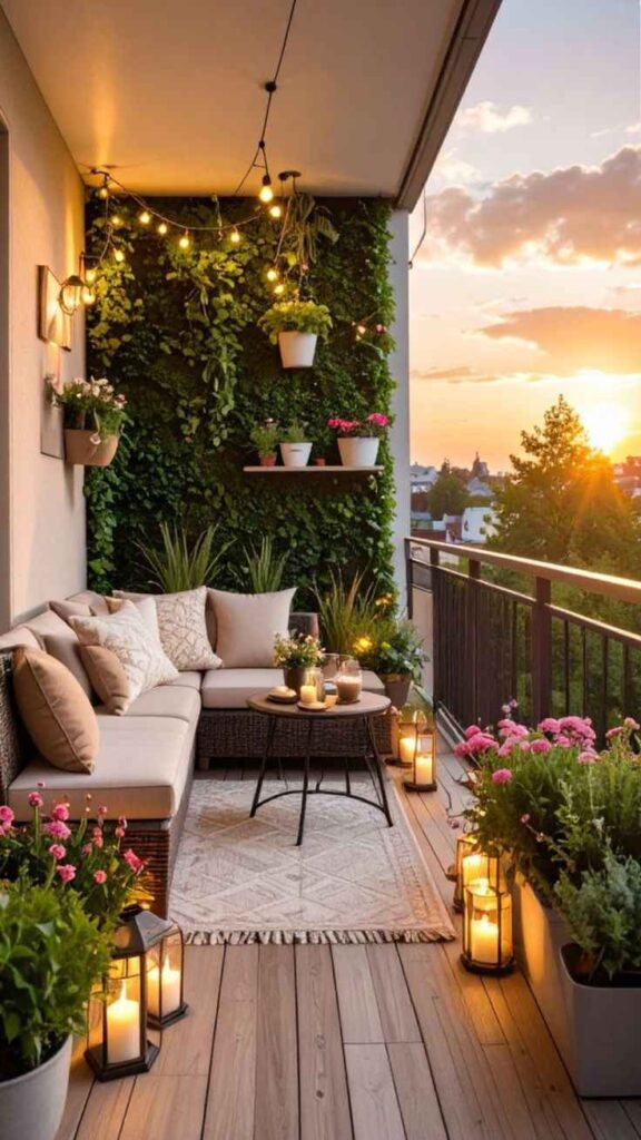 Compact Balcony Party Setup