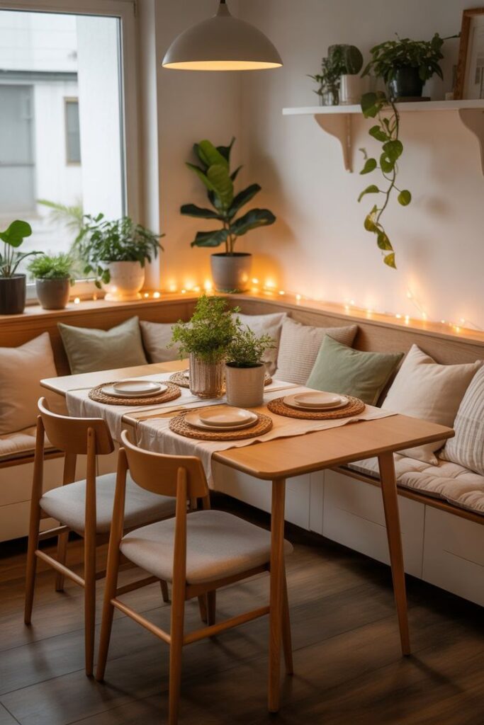 Compact Corner Dining Setup