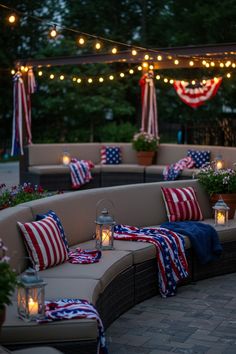 Cozy Blanket Seating Setup