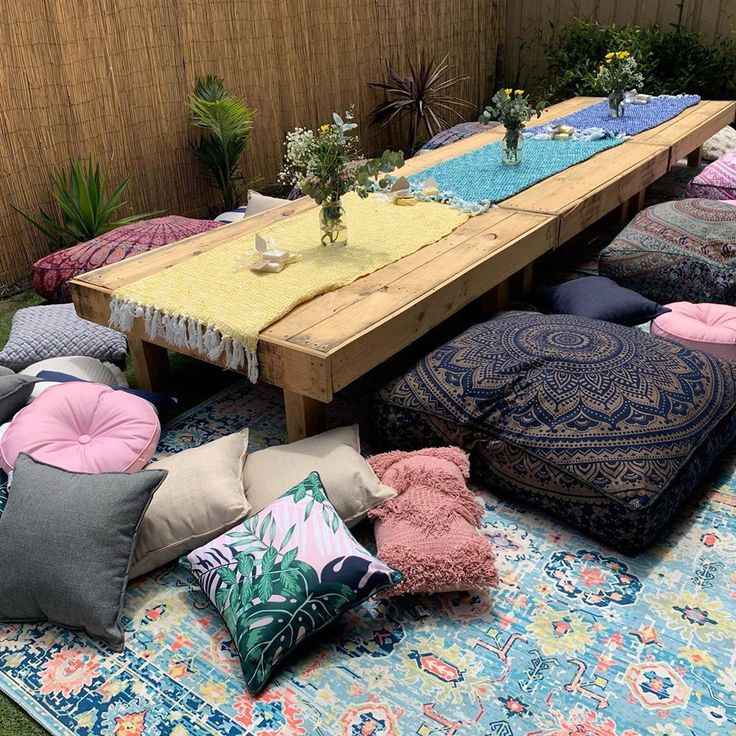 Cozy Floor Seating Setup