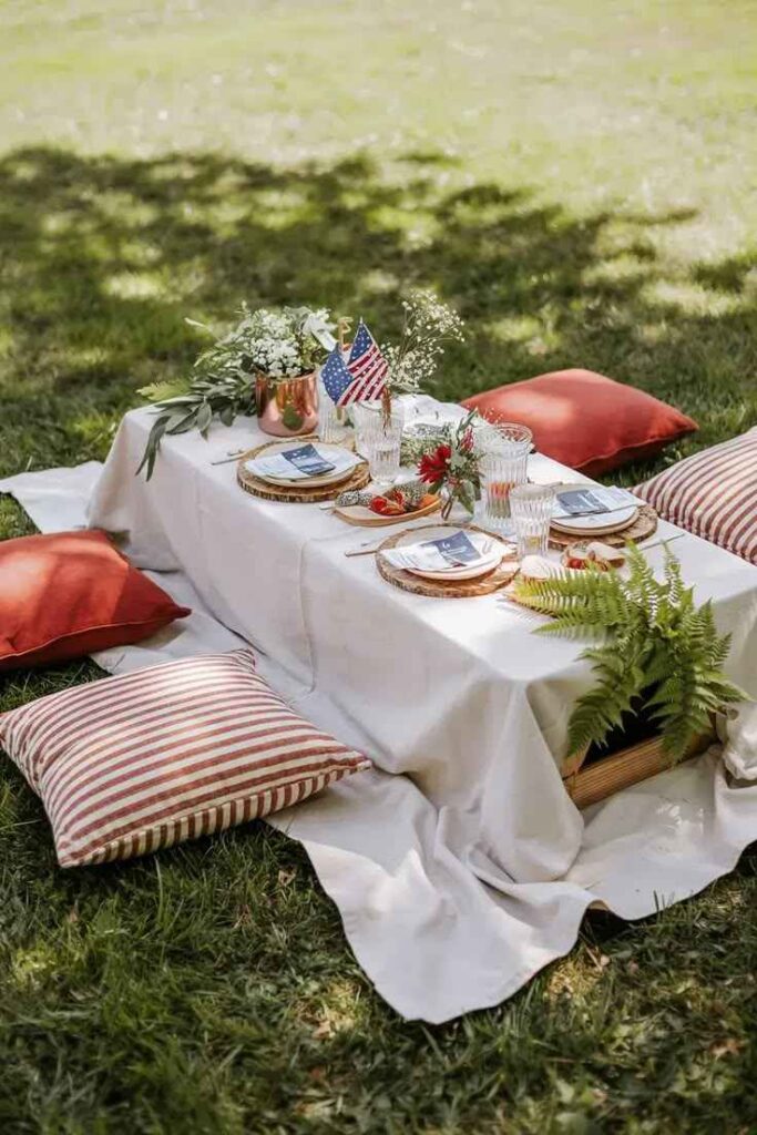 Cozy Outdoor Picnic Setup
